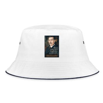 Arthur Conan Doyle - Bucket Hat - white/navy - Front