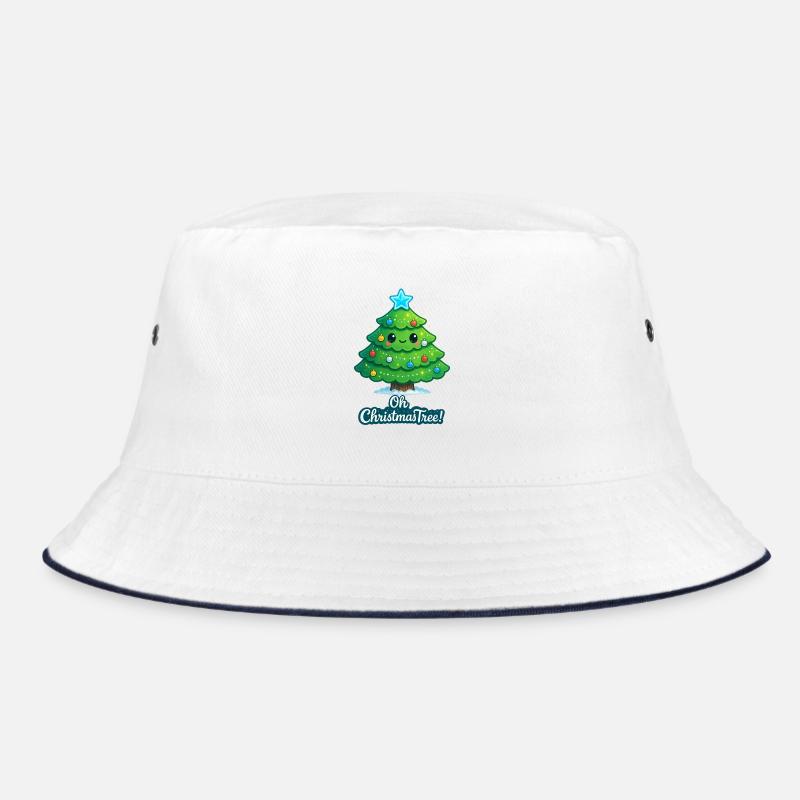 Kuscheliger Weihnachtsbaum mit Stern Bucket Hat