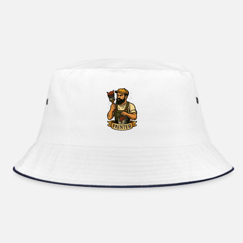 Pinselheld Maler-Logo Bucket Hat