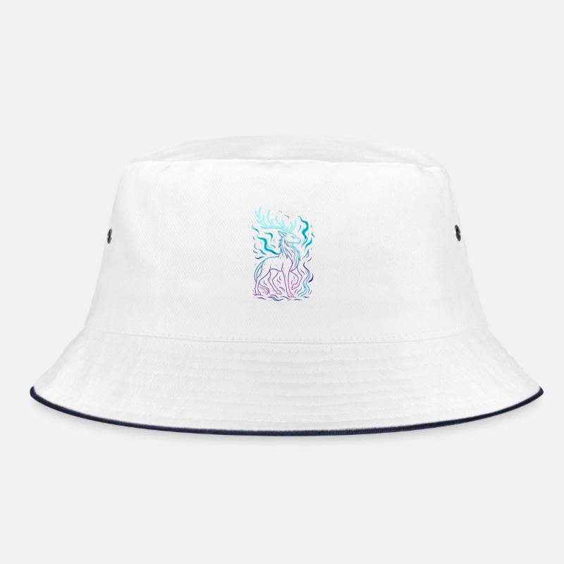 Neon Dragon's Line in Gradient Bucket Hat