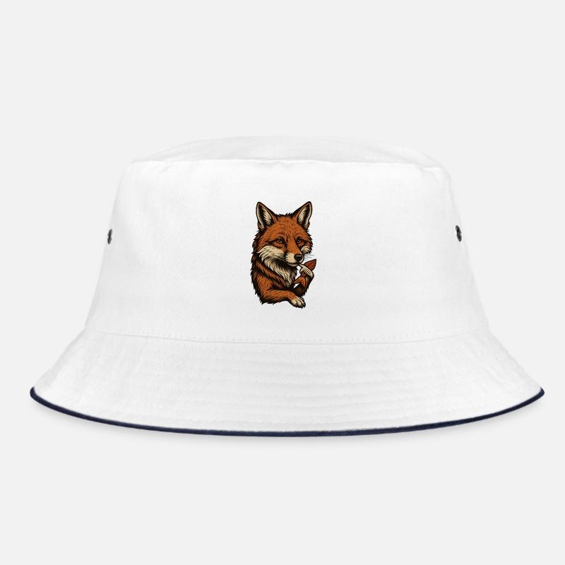 Fuchs im Vintage Stil Bucket Hat