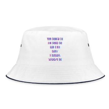 Hardtekk Tekk - Bucket Hat - white/navy - Front