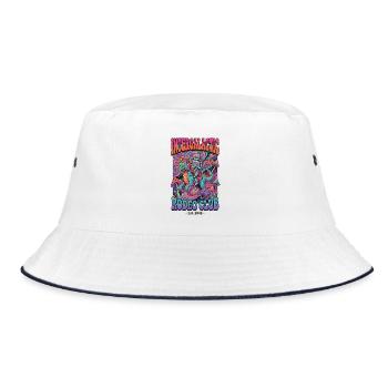 Journey to Planet Groove - Bucket Hat - white/navy - Front