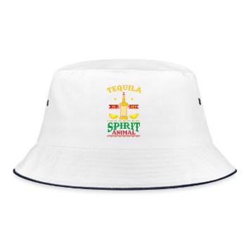 La tequila est mon design de boisson drôle d’animal spirituel - Bob - blanc/marine - Devant
