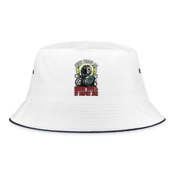Horror Dreams: My Comfort Zone - Bucket Hat - white/navy - Front