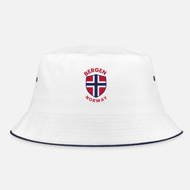 Bergen Norway Shield Emblem Bucket Hat