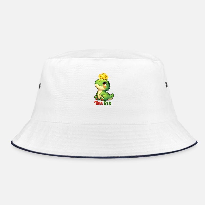 Tree Rex mit Lichterkette und Geschenk Weihnachten Bucket Hat