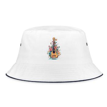 Fleurs Guitare dans la Magie des Couleurs - Bob - blanc/marine - Devant