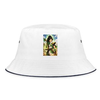 DZ Manga – Femme - Bob - blanc/marine - Devant