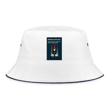 Traffic light policy: Good work by the government - Bucket Hat - white/navy - Front