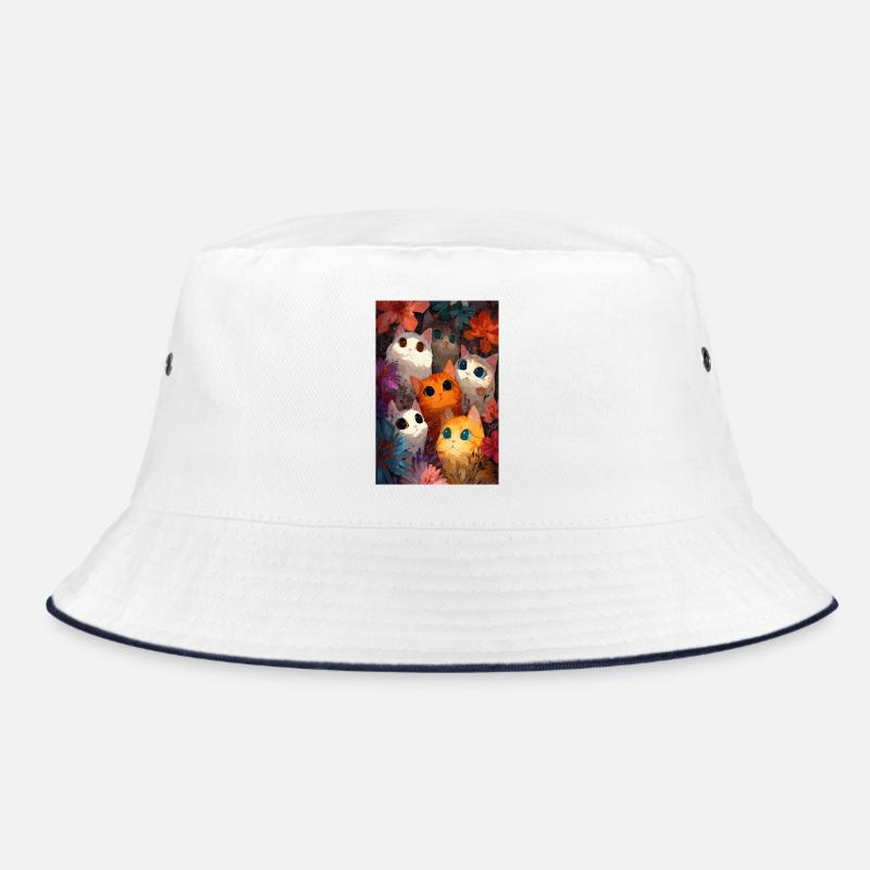 Kaleidoskopischer Katzengarten Bucket Hat