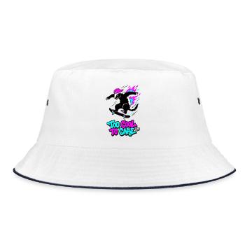 Too Cool To Care 2018 Honey Badger - Bucket Hat - white/navy - Front
