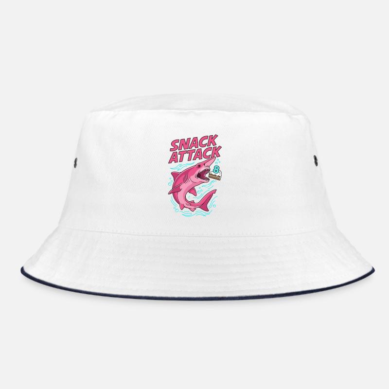 Snack Attack 8. Geburtstag Hai Bucket Hat