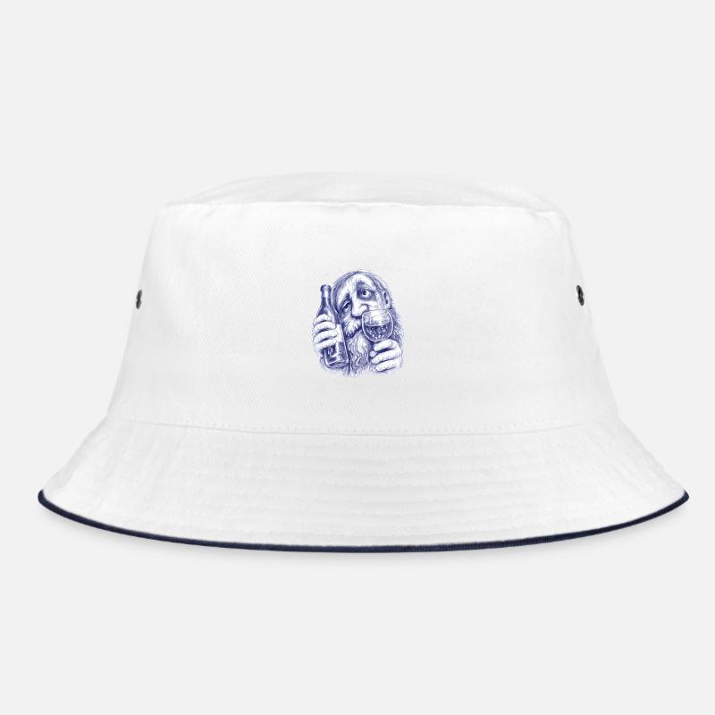 Bacchus | Weintrunkener alter Herr Bucket Hat