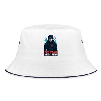 Cyber red team ethical hacker - Bucket Hat - white/navy - Front