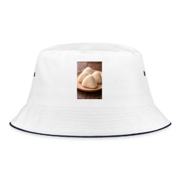 Onigiri Rice Balls Japanese Style - Bucket Hat - white/navy - Front
