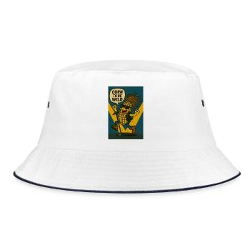 Corn To Be Wild - Bucket Hat - white/navy - Front