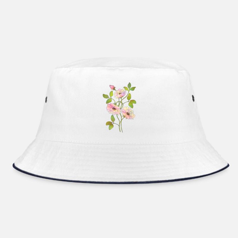 Fleur - Bob - blanc/marine