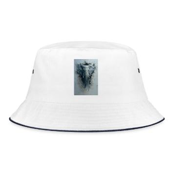 Elephant Breakthrough - Bucket Hat - white/navy - Front