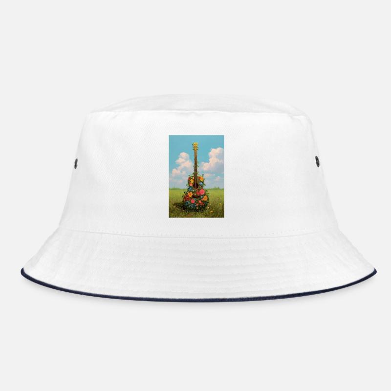 Guitare florale dans la prairie Bob