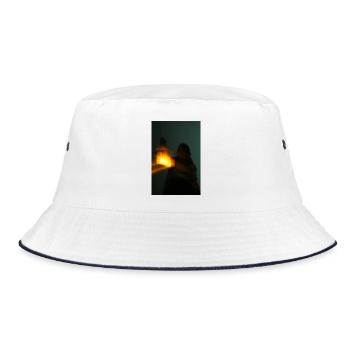 Night light in the shade - Bucket Hat - white/navy - Front