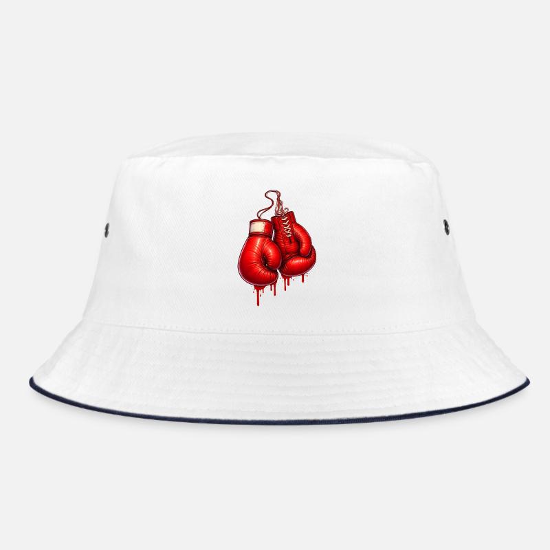 Red boxing gloves in graffiti style Bucket Hat