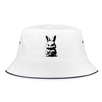 Grumpy bunny - Bob - blanc/marine - Devant