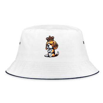 Beagle Beagle owner Beagle owner beagle dog - Bucket Hat - white/navy - Front