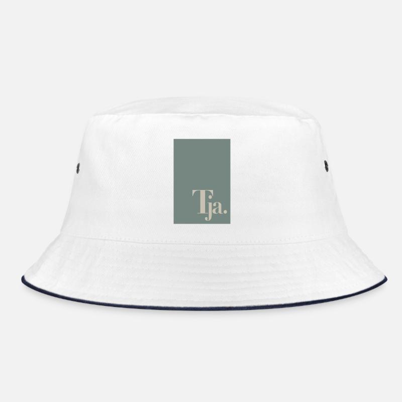 Minimal Poster mit Wortkunst „Tja“ Bucket Hat