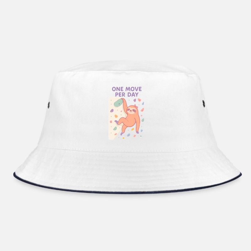 Faultier Bouldern: One Move Per Day Design Bucket Hat