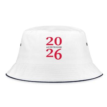 Promoted 2026 Promotion - Bucket Hat - white/navy - Front