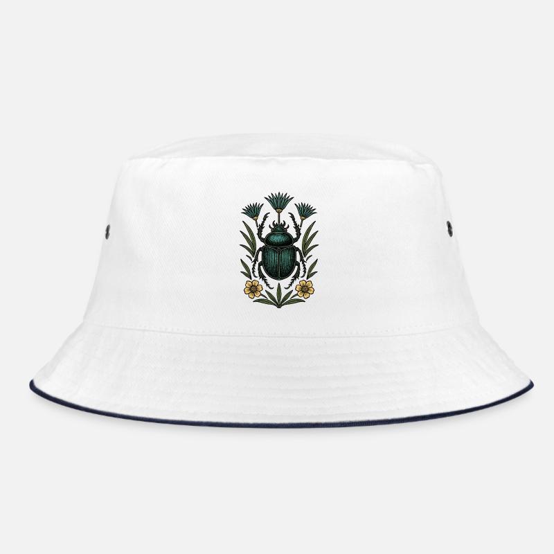 Insect in flower frame Bucket Hat