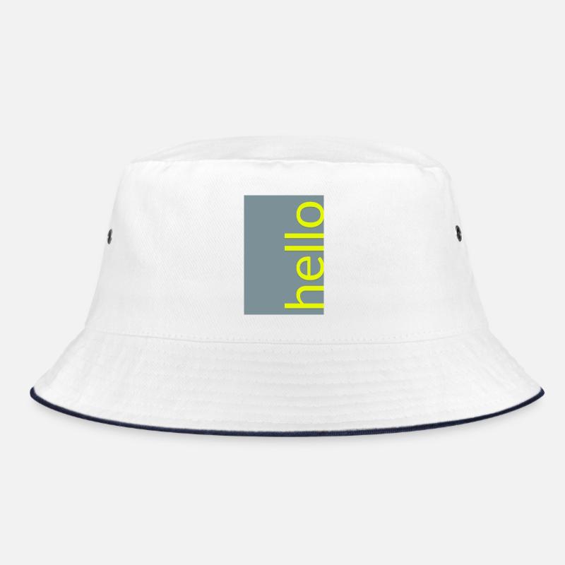 Hello – Modern Minimal Typografie Design Bucket Hat