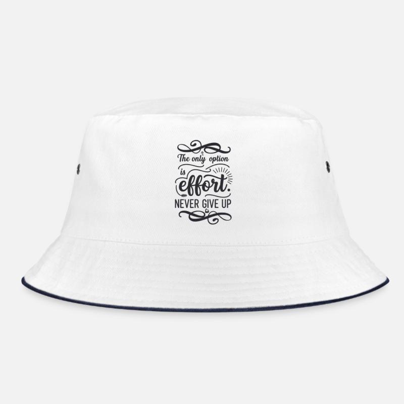 Geben Sie niemals auf Bucket Hat