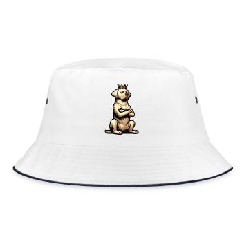 Labrador Labrador owner Labrador lover - Bucket Hat - white/navy - Front