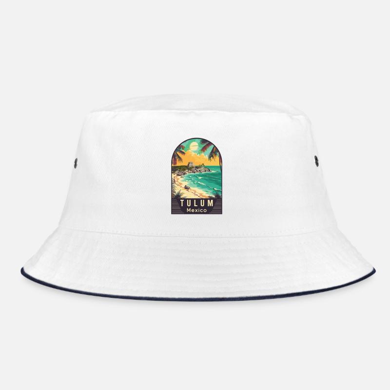 Explore Tulum In Mexico Tropical Paradise Bucket Hat