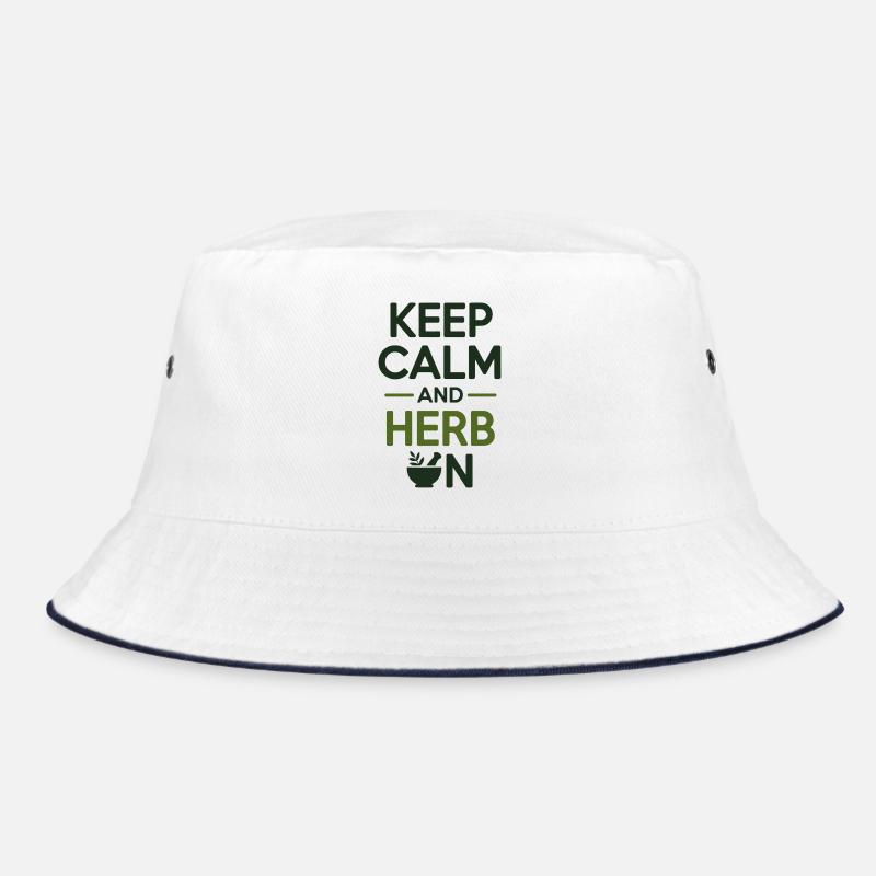 Naturopath Keep Calm And Herb On Professional  Bucket Hat