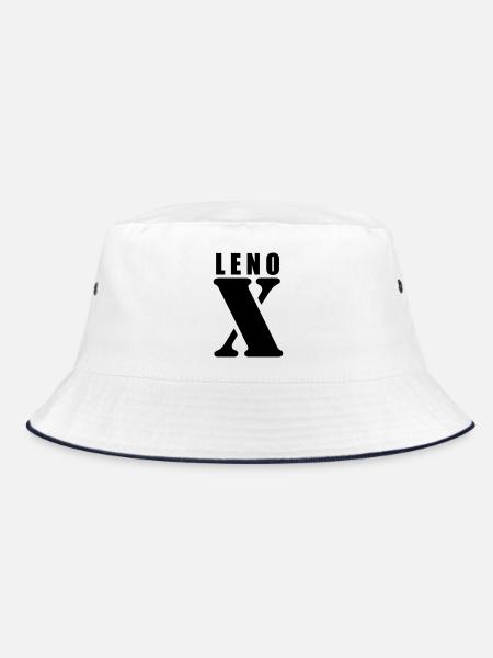 Lenox – Conception du Prénom | Typographie minimale - Bob - blanc/marine - Devant