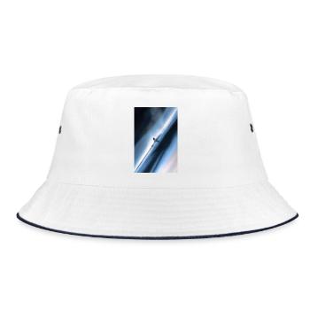 Cavalier de neige diagonal bleu - Bob - blanc/marine - Devant