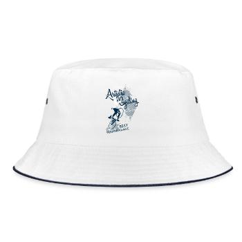 Artistic cycling, artistic cycling, indoor cycling - Bucket Hat - white/navy - Front