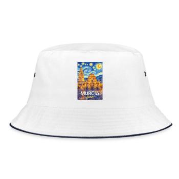 Murcia Spain - Bucket Hat - Weiß/Navy - Vorne