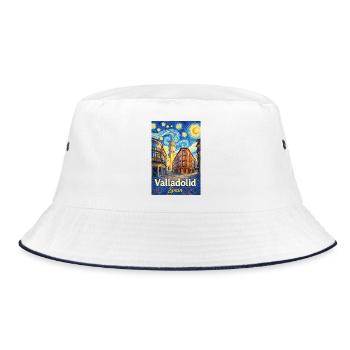 Valladolid Spain - Bucket Hat - Weiß/Navy - Vorne