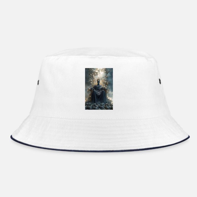 Skull Throne Crowned King Bucket Hat