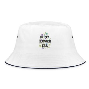 Chemins floraux de fleurs - Bob - blanc/marine - Devant