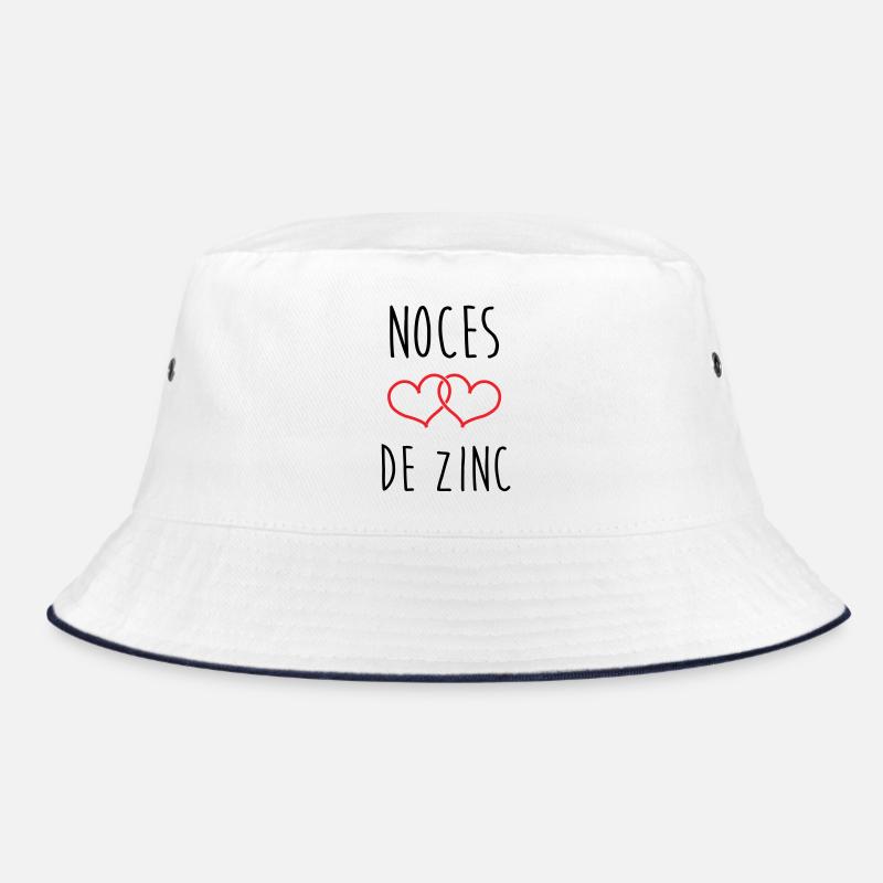 Zinc Wedding 76 Years Bucket Hat