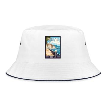 Experience Adriatic Gem Trieste in Italy - Bucket Hat - white/navy - Front