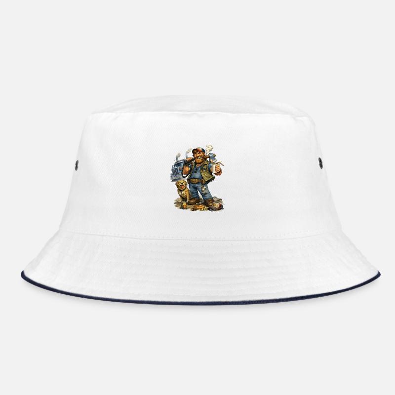 Trucker-Leben Kaffeepause Hund Bucket Hat