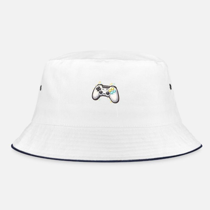Glowing game controller with stardust Bucket Hat