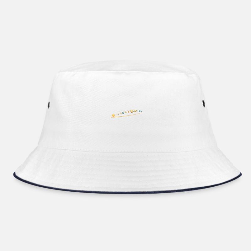 Solar System - Bucket Hat - white/navy