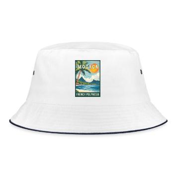 Explorez les Moorea tropicaux en Polynésie française - Bob - blanc/marine - Devant